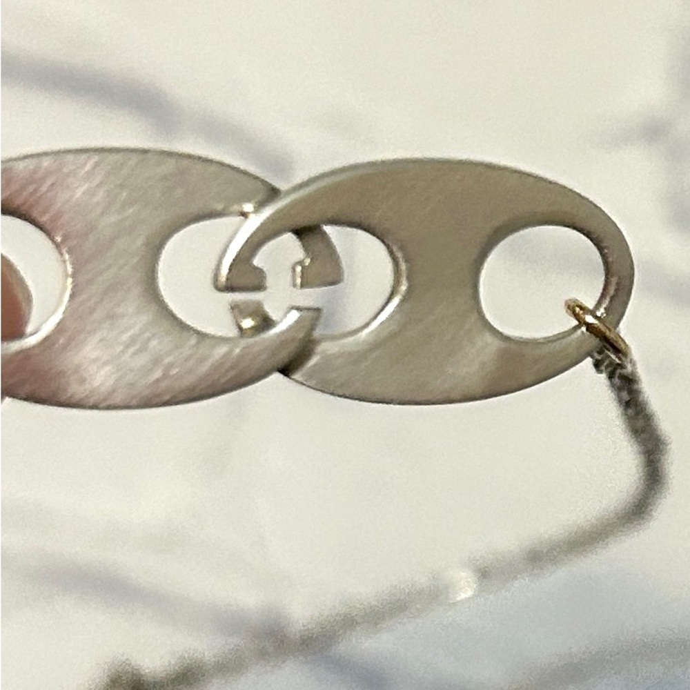Gucci Silver Vintage GG Necklace - Full Set With COA - Picture 5 of 5